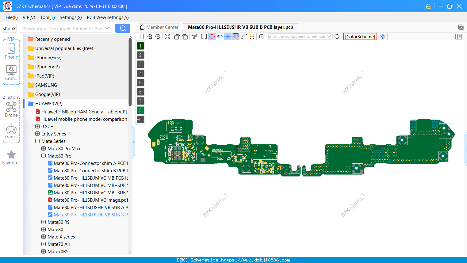 HUAWEI Mate80 Pro-HL1SDJSHR VB SUB B PCB Layer